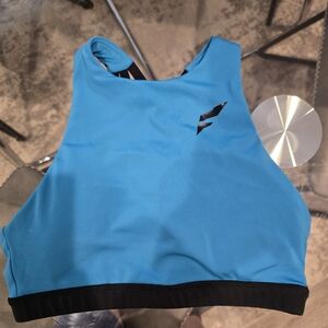 Flag Nor Fail Women's Blue Sports Bra NWOT